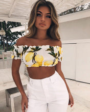 Load image into Gallery viewer, New Sexy Printed Off Shoulder Tops Blouse