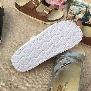 New Summer Casual Comfort Flat Heel Cork Slippers Sandals