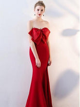 Load image into Gallery viewer, New Sexy Tube Top Fishtail Bride Toasting Suit Maxi Dress