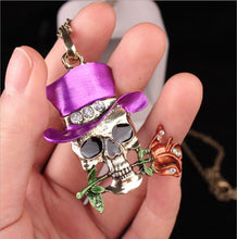 Load image into Gallery viewer, Halloween Taro Rose Necklace Accessories
