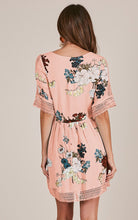 Load image into Gallery viewer, FLORAL V NECK CASUAL HALF SLEEVE MINI DRESS