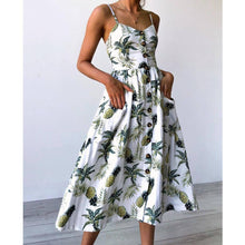 Load image into Gallery viewer, Summer Bohemian Print and Women&#39;s Medium-length Lug Skirt