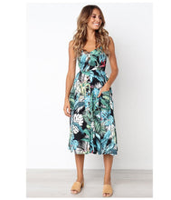 Load image into Gallery viewer, Summer Bohemian Print and Women&#39;s Medium-length Lug Skirt