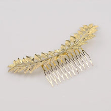 Load image into Gallery viewer, Vintage Hair Accessories Clips Blonde Leaves Comb Headwear