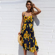 Load image into Gallery viewer, Summer Bohemian Print and Women&#39;s Medium-length Lug Skirt