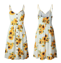 Load image into Gallery viewer, Summer Bohemian Print and Women&#39;s Medium-length Lug Skirt