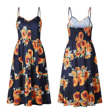 Load image into Gallery viewer, Summer Bohemian Print and Women&#39;s Medium-length Lug Skirt