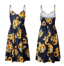 Load image into Gallery viewer, Summer Bohemian Print and Women&#39;s Medium-length Lug Skirt
