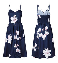 Load image into Gallery viewer, Summer Bohemian Print and Women&#39;s Medium-length Lug Skirt