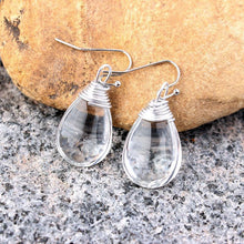 Load image into Gallery viewer, Water Drop Bling Crystal Magic Eardrop Pendant Handmade Wire Earrings