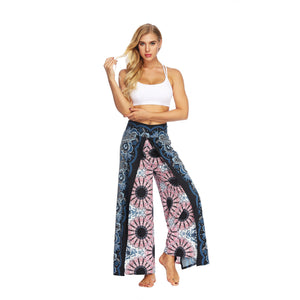 Fashion Ethnic Digital Printing High-waist Wide-leg Yoga Pants Leisure 2