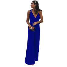 Load image into Gallery viewer, Summer Elegant Sleeveless V-neck Solid Color Jumpsuit