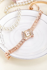 New Korean Bracelet Steel Band Rhinestone Women Quartz Watch