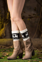 Load image into Gallery viewer, Boot cuff thick short-sleeved thick thick bamboo knit wool yarn socks - 10