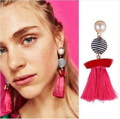 New arrival selectable silk tassel metal beads cap charm for bohemia style Xmas party