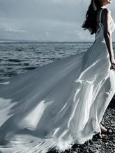 Load image into Gallery viewer, Spaghetti Strap Backless Irregular Beach Maxi Long Dress
