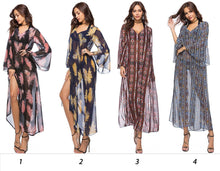 Load image into Gallery viewer, 2018 new arrival Loose printed dress speaker sleeve large size women s clothing