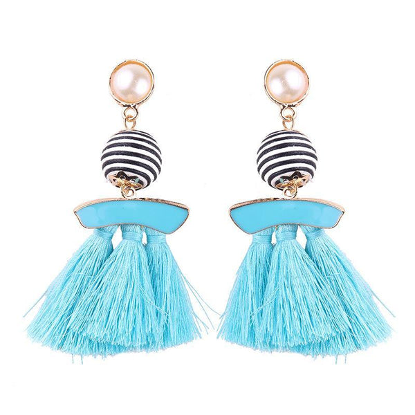 New arrival selectable silk tassel metal beads cap charm for bohemia style Xmas party