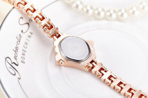 New Korean Bracelet Steel Band Rhinestone Women Quartz Watch