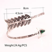 Load image into Gallery viewer, Retro fashion exaggerated gem cupid arrow ladies bracelet arm ring