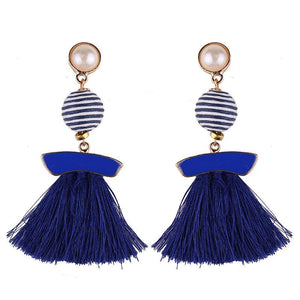 New arrival selectable silk tassel metal beads cap charm for bohemia style Xmas party