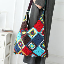 Load image into Gallery viewer, Hand Crocheted Bohemian Seaside Holiday Messenger Bag