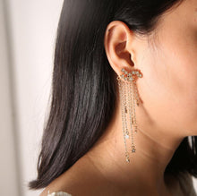 Load image into Gallery viewer, Stylish Tassel Style Star Alloy Earrings