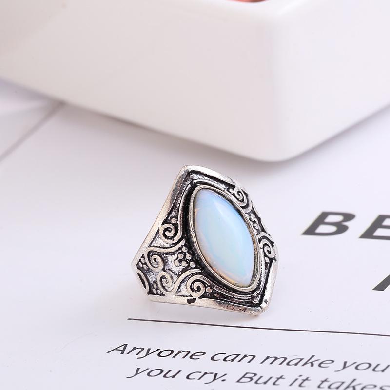 Vintage Moonstone Exaggerated Ring Jewelry – boholooks