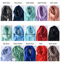 Load image into Gallery viewer, Winter Solid Color Warm Long Imitation Cashmere Shawls Scarf