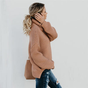 Solid Color Casual Long Sleeve Pullover Sweater
