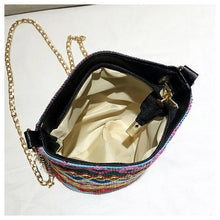 Load image into Gallery viewer, Bohemian National Style Weaving Tassel Bucket Bag Shoulder Bag Crossbody Bag