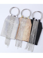 Load image into Gallery viewer, Portable Aluminum Sheets Tassels Evening Bags Banquets Sequins Clutches