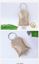 Load image into Gallery viewer, Portable Aluminum Sheets Tassels Evening Bags Banquets Sequins Clutches