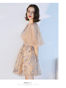 New color Lace sequins party dress evening dress