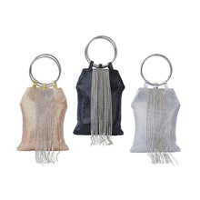 Load image into Gallery viewer, Portable Aluminum Sheets Tassels Evening Bags Banquets Sequins Clutches