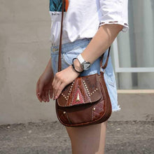Load image into Gallery viewer, Boho Fashion Mini PU Rivet Shoulder Bag