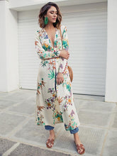 Load image into Gallery viewer, Sexy Boho Deep V Neck Floral Printed Long Sleeves Dress