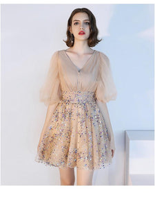 New color Lace sequins party dress evening dress
