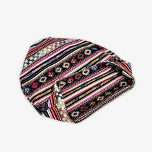 Load image into Gallery viewer, Casual Baggy Slouchy Four Seasons Cotton Geometric Pattern Adult Hat Infinity Scarf