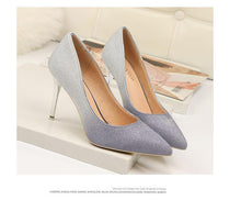 Load image into Gallery viewer, Autumn Gradient Color Pointed Stiletto Super High Heel Shoes