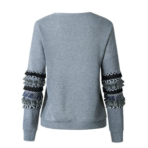 Long Sleeve Pullover Fleece Sweatshirt