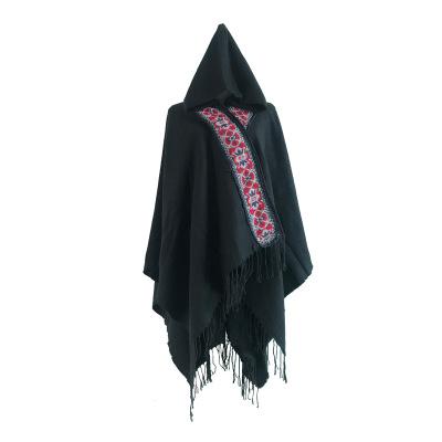 Folk Style Hooded Thick Warm Tibet Travel Scarf Shawl Cloak
