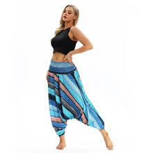 Load image into Gallery viewer, Cross-border New Digital Print Women&#39;s Fitness Yoga Pants Leisure Loose European and American Lantern Pants Women&#39;s Fashion Wholesale.