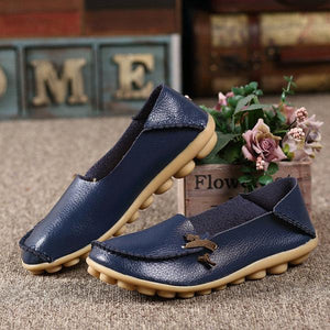 Big Size Soft Multi-Way Wearing Pure Color Flat Loafers