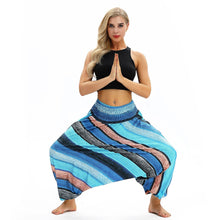 Load image into Gallery viewer, Cross-border New Digital Print Women&#39;s Fitness Yoga Pants Leisure Loose European and American Lantern Pants Women&#39;s Fashion Wholesale.