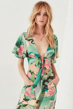 Load image into Gallery viewer, Floral Sexy V-neck Holiday Beach Wrap Blouse And Pants