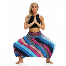 Load image into Gallery viewer, Cross-border New Digital Print Women&#39;s Fitness Yoga Pants Leisure Loose European and American Lantern Pants Women&#39;s Fashion Wholesale.