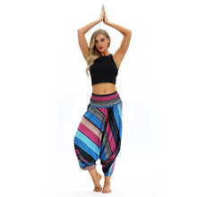 Load image into Gallery viewer, Cross-border New Digital Print Women&#39;s Fitness Yoga Pants Leisure Loose European and American Lantern Pants Women&#39;s Fashion Wholesale.