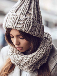 Winter Knit Solid Color Hat