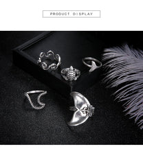 Load image into Gallery viewer, Bohemian Accessories Geometric Turtle Fishtail 5 Piece Sets Ring
